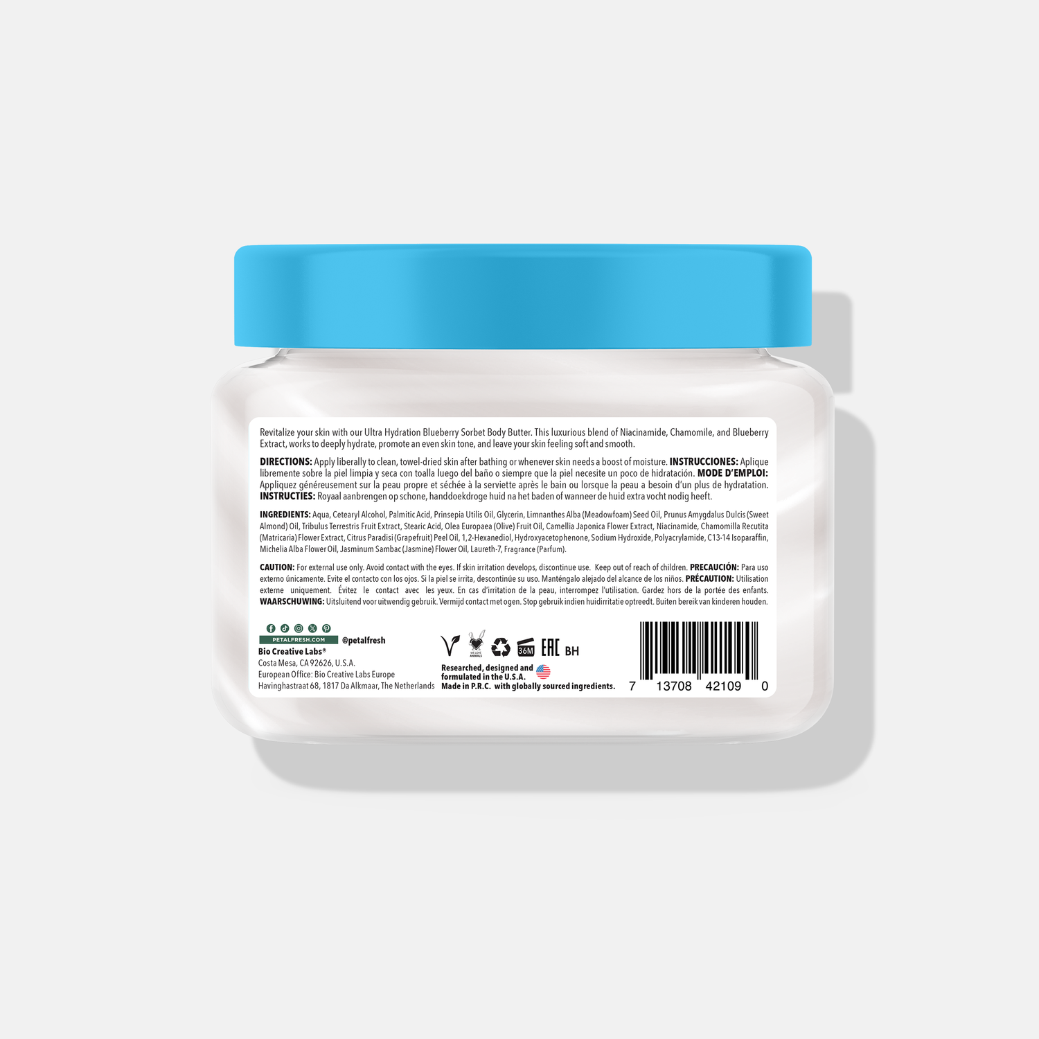 Ultra Hydration Blueberry Sorbet Body Butter, 16oz