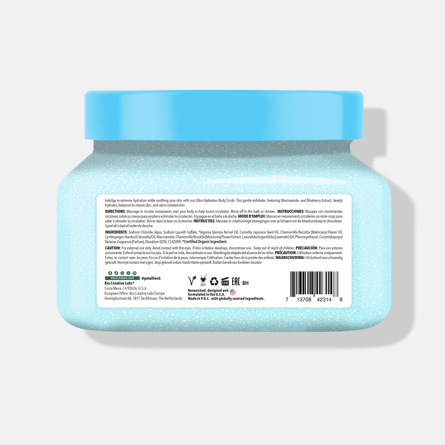 Ultra Hydration Blueberry Sorbet Body Scrub, 16oz