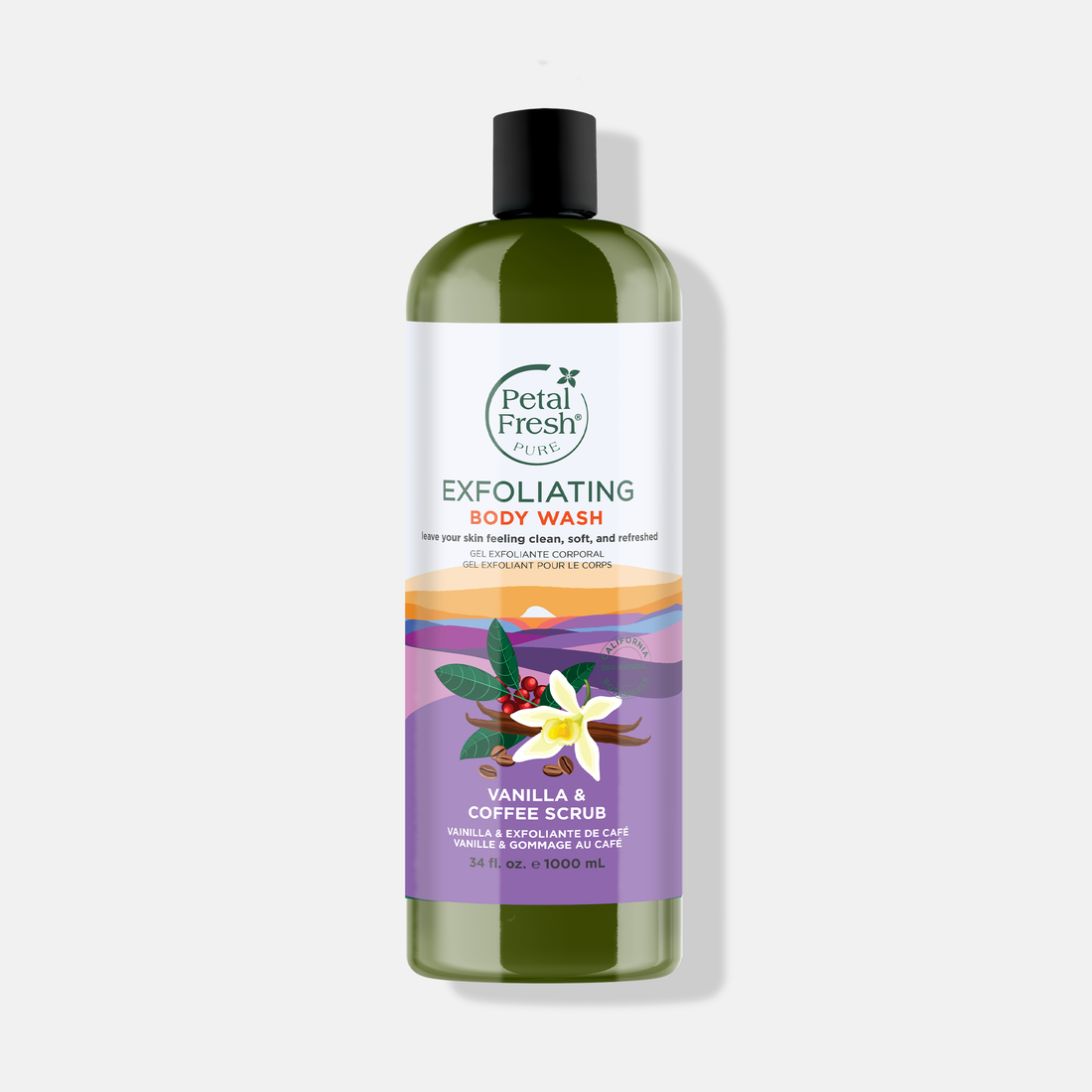 Exfoliating Vanilla & Coffee Body Wash Liter