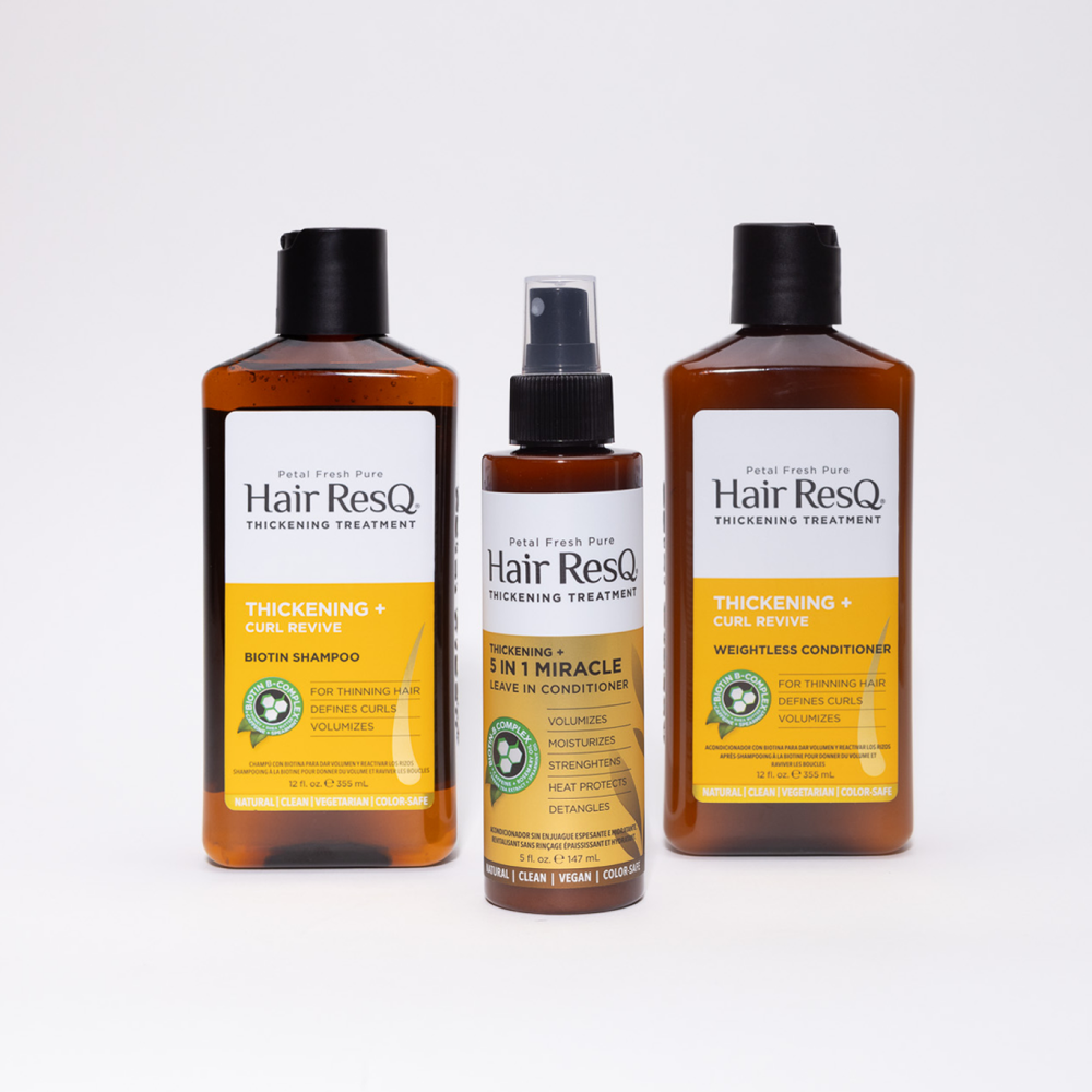 Hair ResQ Thickening Treatment Curl Revive Shampoo with Biotin