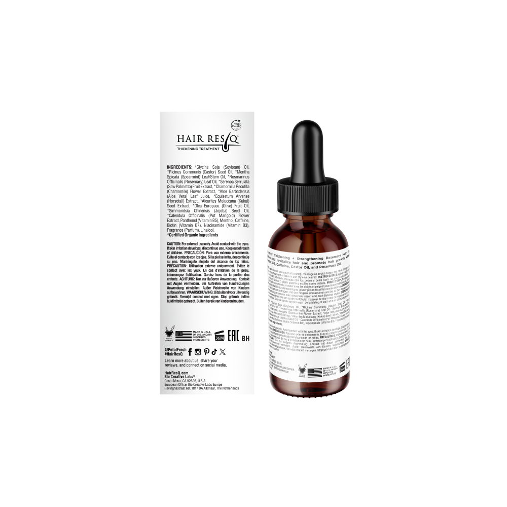 Hair ResQ Thickening Treatment Strengthening Rosemary Hair Oil