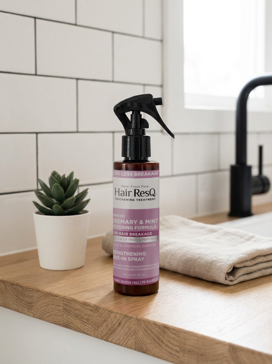 Hair ResQ Thickening Advanced Rosemary &amp; Mint Protecting Thermal Shield Spray, 5oz